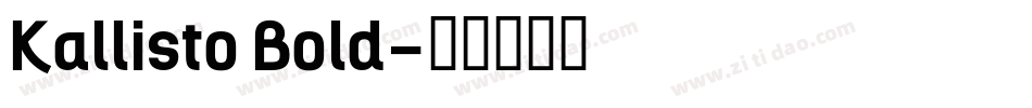 Kallisto Bold字体转换